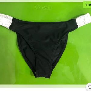 SMYM Mermaid Bikini Bottom Size S Black White